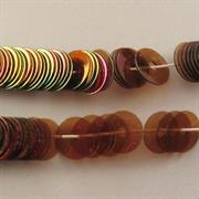 FILI PAILLETTES 5MM MARRONE IRISE' O529 POLIESTERE