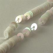 FILI PAILLETTES 6MM BIANCO ORIENTALE O724 POLIESTERE