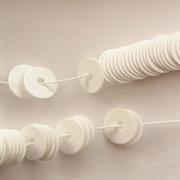 FILI PAILLETTES 8MM BIANCO OPALINO O805 (1004) POLIESTERE