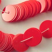 FILI PAILLETTES 10MM ROSSO OPALINO O909