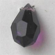 GOCCIA FACC.CRISTALLO 10X6MM AMETISTA