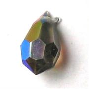 GOCCIA FACC.CRISTALLO 10X6MM BLK DIAMOND AB