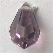 GOCCIA FACC.CRISTALLO 10X6MM LT AMETISTA