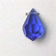 GOCCIA FACC.CRISTALLO 10X6MM ZAFFIRO