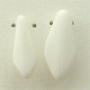 GOCCIA VETRO SPADINA 15X6MM B.CO PORCELLANA C29