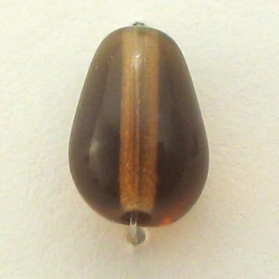 GOCCIA LISCIA VETRO MM10X6 F.P. MARRONE C49