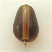 GOCCIA LISCIA VETRO MM10X6 F.P. MARRONE C49