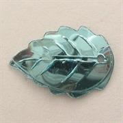 MOT.PAILL.N.1 FOGLIA 9X12MM TURCHESE MET.