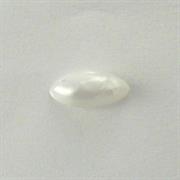 MOT.PAILL.N.7 CABOCHON OV.7x13MM BIANCO SATINATO