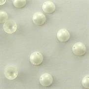 MOT.PAILL.N.12 CABOCHON LISCIO 6MM BIANCO SATINATO