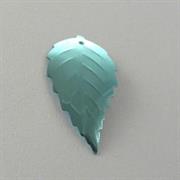 MOT.PAILL.N.13 FOGLIA 13x24MM TURCHESE MET.