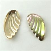 MOT.PAILL.N.23 FOGLIA 18x32MM ORO IRIS