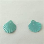 MOT.PAILL.N.26 CONCHIGLIA 13MM VERDE ACQUA SCURO OPALINO