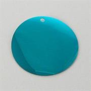 MOT.PAILL.N.34 TONDO 25MM TURCHESE MET.FORO LATERALE