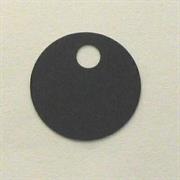 MOT.PAILL.N.34 TONDO 25MM NERO SATIN FORO LATER. (996F) POLIEST.