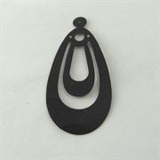 MOT.PAILL.N.51 PENDENTE 24x50MM NERO