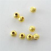 PERLA DIAMANTATA PUNTINATA 4MM GALV.ORO NIKEL FREE IN RAME