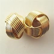 SFERA NODO ORO 22x16MM IN METALLO (CF68)