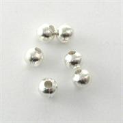 PERLA METALLO 4MM GALV.ARGENTO NICHEL FREE IN FERRO