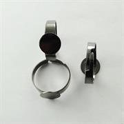 BASE ANELLO PIATTO 10MM GALV.BRUNITO NICHEL FREE IN RAME