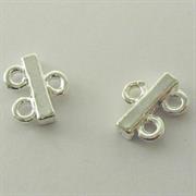 TERMINALE 2 ANELLI 12MM GALV.ARGENTO NICHEL FREE (0251-0291)