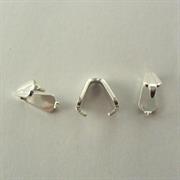 GANCIO PER CIONDOLI RIGATO 3x7MM GALV.ARGENTO NICHEL FREE (FF219)