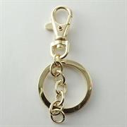 PORTACHIAVI COMPLETO GALV.ORO MOSCH.MM.37x16 E ANELLO 33MM
