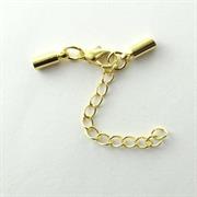 CHIUSURA COMPLETA CAPOCORDA 3X32MM GALV.ORO E CATENA