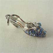CHARMS SABOT CON STRASS LIGHT ZAFFIRO 10x28MM