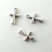 CHARMS METALLO CROCE 20X12MM GALV.ARGENTO NICKEL FREE
