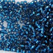 DELICA MIYUKI 11/0 BLU INDICOLITE TINTO SILVERLINE 1,6MM (80839)