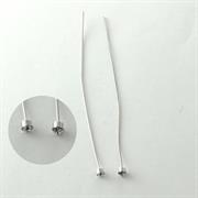 CHIODINO MM.75 CON STRASS CRISTALLO GALV.ARGENTO NICKEL FREE