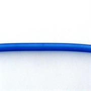 TUBOLARE BLU ZAFFIRO TRASP.SATINATO 4MM IN PVC (425S)