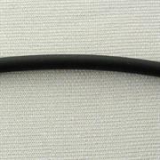 TUBOLARE NERO SATINATO 4MM IN PVC (419S)