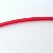 TUBOLARE ROSSO TRASP.SATINATO 4MM IN IN PVC (451S)