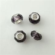 PERLE AMETISTA 14x9MM VETRO FACC. STILE PANDORA