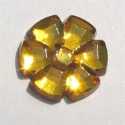 PIETRE VETRO FIORE 14MM TOPAZIO 112