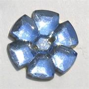 PIETRE VETRO FIORE 14MM ZAFFIRO 156