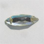 PIETRE VETRO NAVETTA 18X6MM CRISTALLO 101