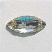 PIETRE VETRO NAVETTA 18X8MM CRISTALLO 101