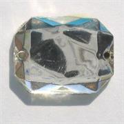 PIETRE VETRO RETTANGOLO 18X13MM CRISTALLO 101