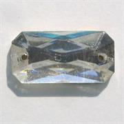 PIETRE VETRO RETTANGOLO 18X9MM CRISTALLO 101