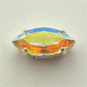 NAVETTA C/CAST.10X5MM CRISTALLO AB