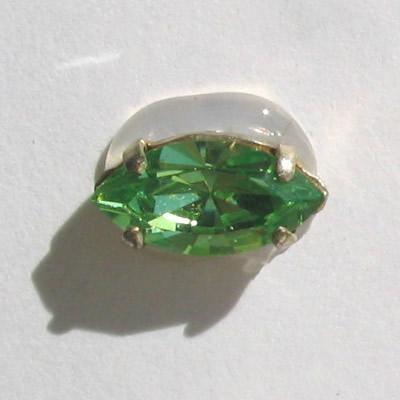 NAVETTA C/CAST.10X5MM PERIDOT