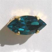 NAVETTA C/CAST.15X7MM BLU ZIRCONE