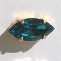 NAVETTA C/CAST.15X7MM BLU ZIRCONE
