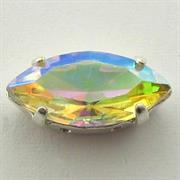 NAVETTA C/CAST.15X7MM CRISTALLO AB