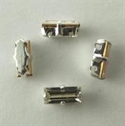 BAGUETTE C/CAST.7X3MM CRISTALLO/ARGENTO PRECIOSA (7192 9090)